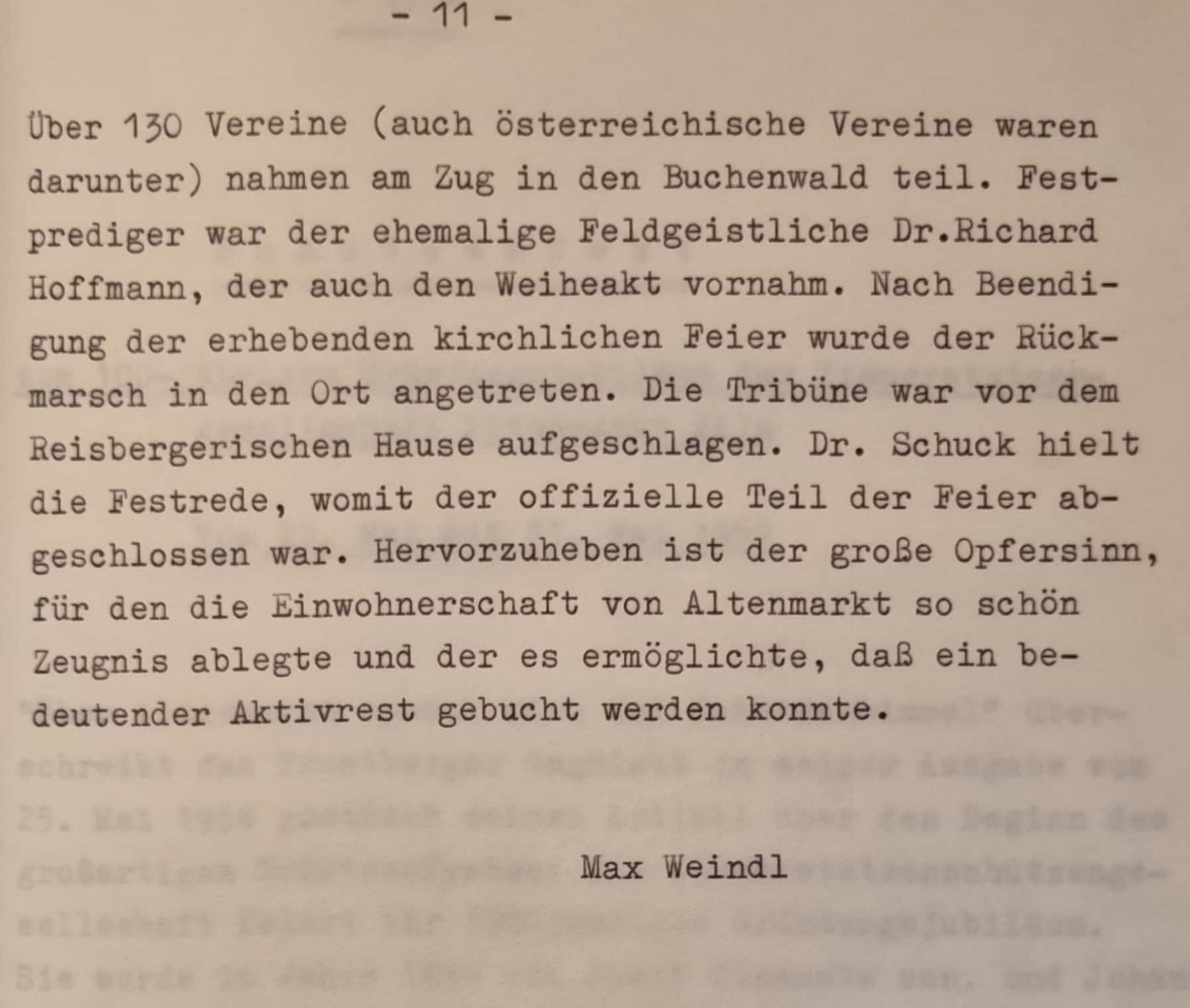 Ortschronik zum 100 jaehrigen Jubilaeum 1926 Teil IV Ortsgeschichte 11